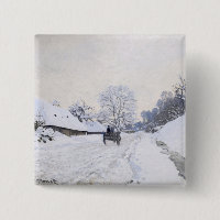 Claude Monet - Cart on the Snowy Road at Honfleur
