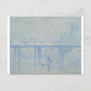 Claude Monet - Charing Cross Bridge. Classic Art Postcard