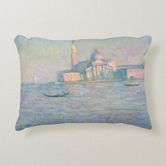 Claude Monet - Church of San Giorgio Maggiore Decorative Cushion (Front)