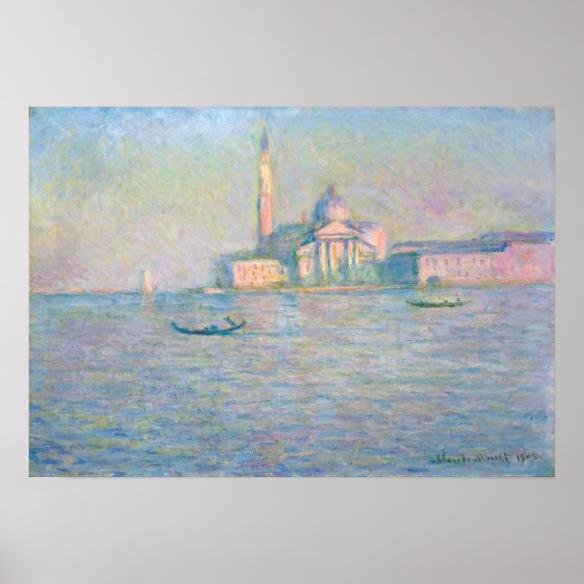 Claude Monet - Church of San Giorgio Maggiore Poster (Front)