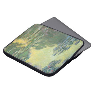 Claude Monet Classic Painting, Waterlilies (1907) Laptop Sleeve