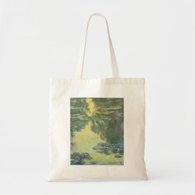 Claude Monet Classic Painting, Waterlilies (1907) Tote Bag (Front)