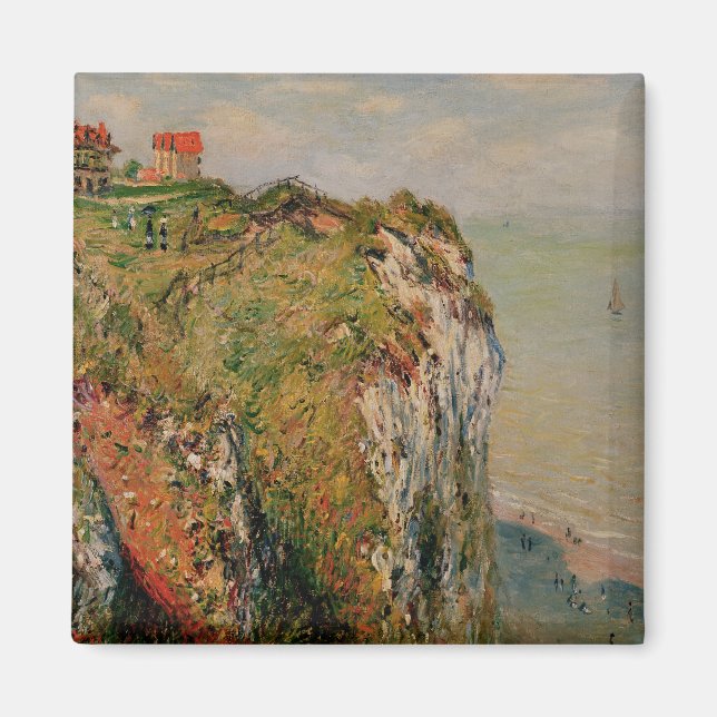 Claude Monet | Cliff at Dieppe, 1882 Magnet (Front)