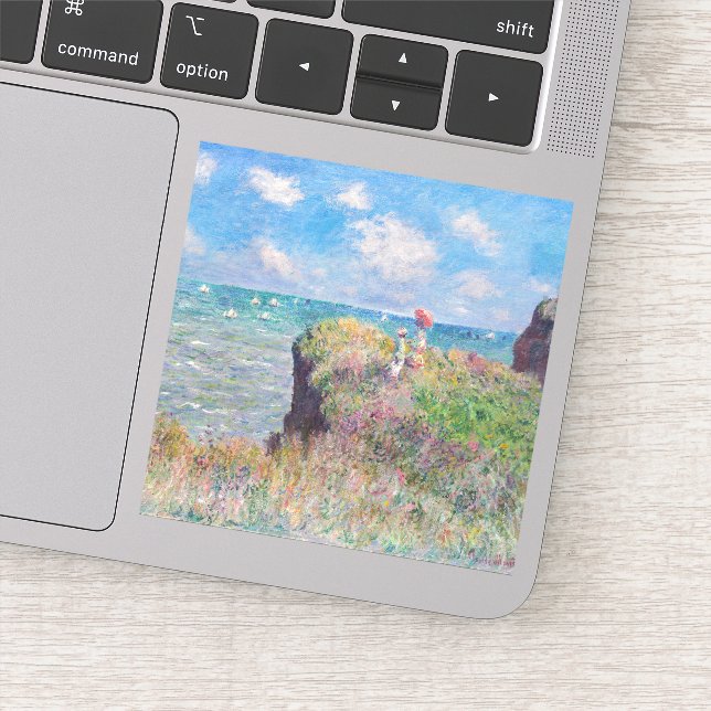 Claude Monet - Cliff Walk at Pourville (Detail)