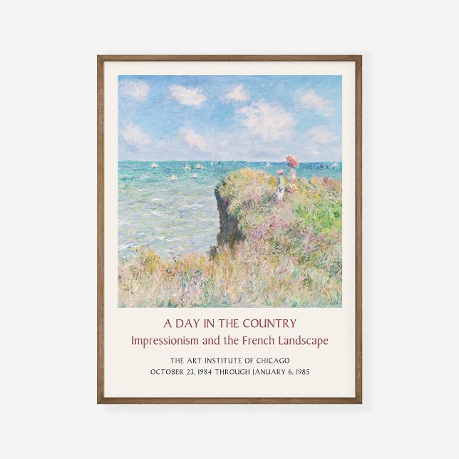 Claude Monet Cliff Walk at Pourville Art Exhibit Poster (Creator Uploaded)
