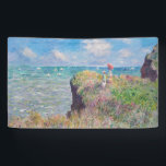 Claude Monet - Cliff Walk at Pourville Banner<br><div class="desc">Cliff Walk at Pourville / Promenade sur la falaise,  Pourville - Claude Monet,  1882</div>