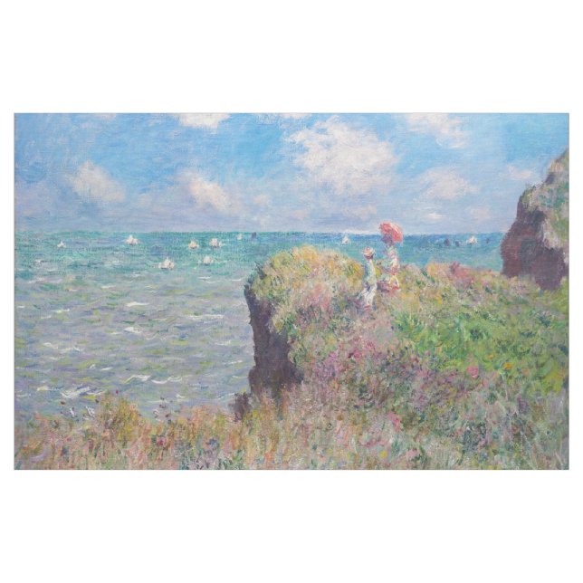 Claude Monet - Cliff Walk at Pourville Fabric (Yard)