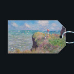 Claude Monet - Cliff Walk at Pourville Gift Tags<br><div class="desc">Cliff Walk at Pourville / Promenade sur la falaise,  Pourville - Claude Monet,  1882</div>