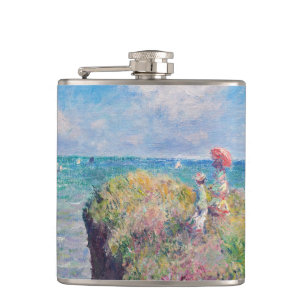 Claude Monet - Cliff Walk at Pourville Hip Flask