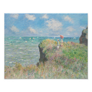 Claude Monet - Cliff Walk at Pourville Photo Print
