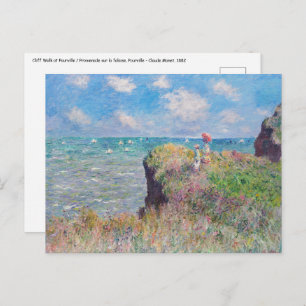 Claude Monet - Cliff Walk at Pourville Postcard