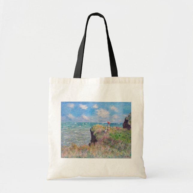 Claude Monet - Cliff Walk at Pourville Tote Bag (Front)