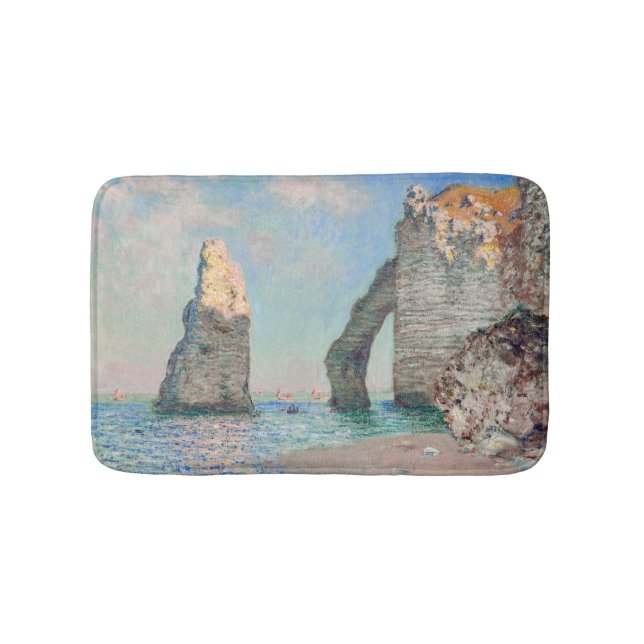 Claude Monet - Cliffs at Etretat Bath Mat (Front)