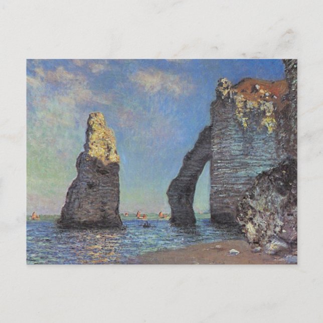 Claude Monet - Cliffs at Etretat Postcard (Front)