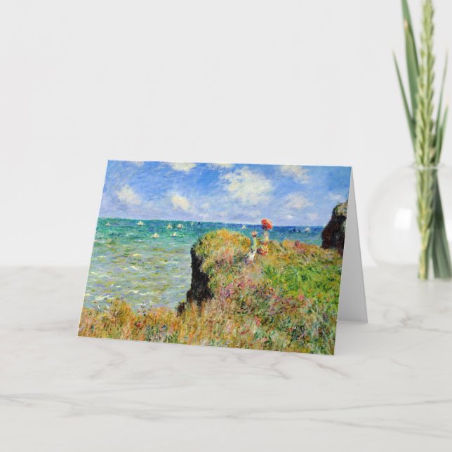 Claude Monet Clifftop Walk Card (Front)