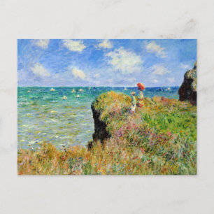 Claude Monet Clifftop Walk Postcard