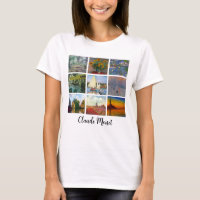 Claude Monet Collage Personalised Art Print