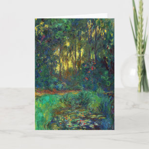 Claude Monet - Corner of a Pond with Waterlilies Card