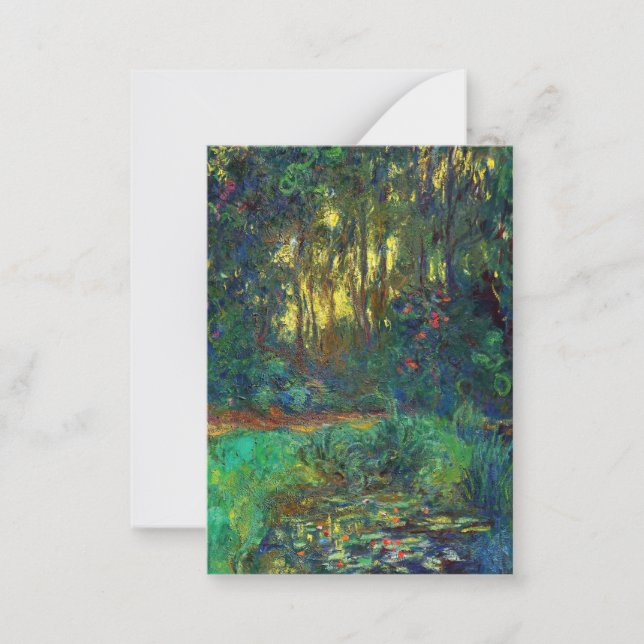 Claude Monet - Corner of a Pond with Waterlilies Card (Front)