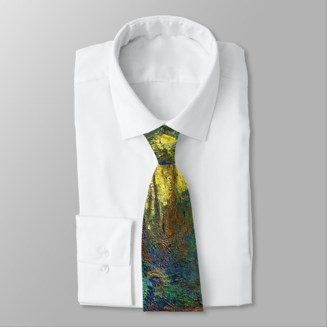 Claude Monet - Corner of a Pond with Waterlilies Tie (Tied)