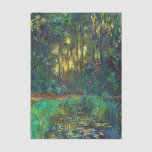 Claude Monet - Corner of a Pond with Waterlilies Tissue Paper<br><div class="desc">Coin du bassin aux nympheas / Corner of a Pond with Waterlilies - Claude Monet,  Oil on Canvas,  1918</div>