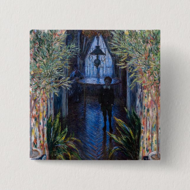 Claude Monet - Corner of the Apartment 15 Cm Square Badge (Front)