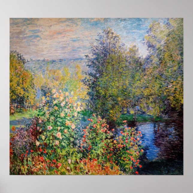 Claude Monet - Corner of the Garden at Montgeron Poster (Front)