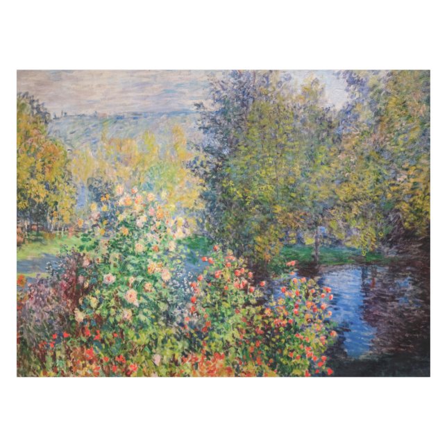 Claude Monet - Corner of the Garden at Montgeron Tablecloth (Front (Horizontal))