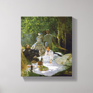 Claude Monet – Déjeuner sur l'herbe – 1866 Canvas Print