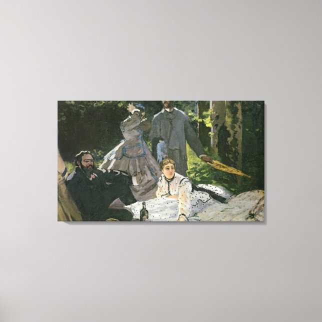 Claude Monet | Dejeuner sur l'Herbe, Chailly Canvas Print (Front)