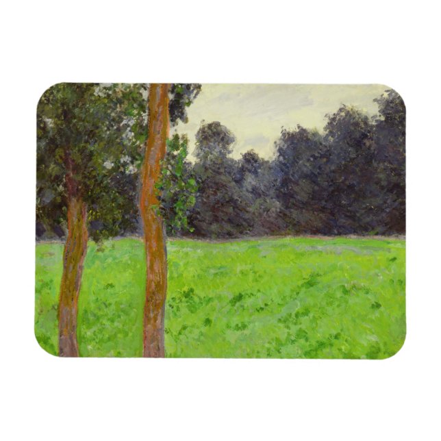 Claude Monet | Deux Arbres dans la Prairie Magnet (Horizontal)