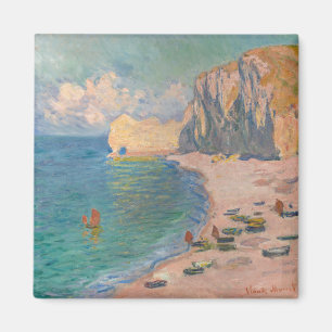 Claude Monet - Etretat: Beach and Falaise d'Amont Magnet
