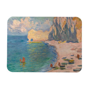 Claude Monet - Etretat: Beach and Falaise d'Amont Magnet
