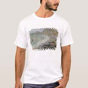 Claude Monet   Etretat, beach and Porte d'Amont T-Shirt