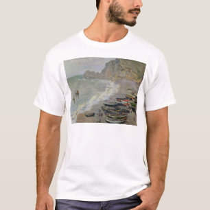 Claude Monet Etretat, beach and Porte d'Amont T-Shirt
