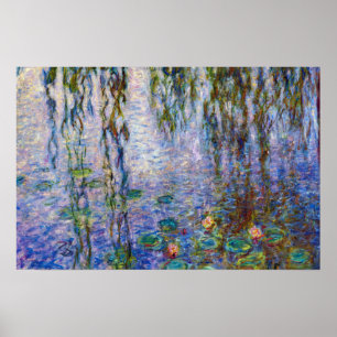 Claude Monet famous artwork Water Lilies Poster