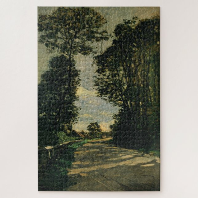Claude Monet Farm Road Walk Jigsaw Puzzle (Vertical)