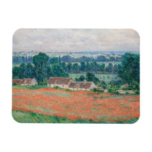 Claude Monet - Field of Poppies, Giverny Magnet