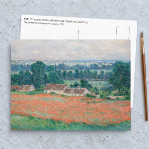 Claude Monet - Field of Poppies, Giverny Postcard