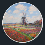 Claude Monet - Field of Tulips in Holland Ceramic Knob<br><div class="desc">Field of Tulips in Holland (Champs de tulipes en Hollande) - Claude Monet,  Oil on Canvas,  1886</div>