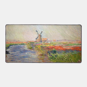 Claude Monet - Field of Tulips in Holland Desk Mat