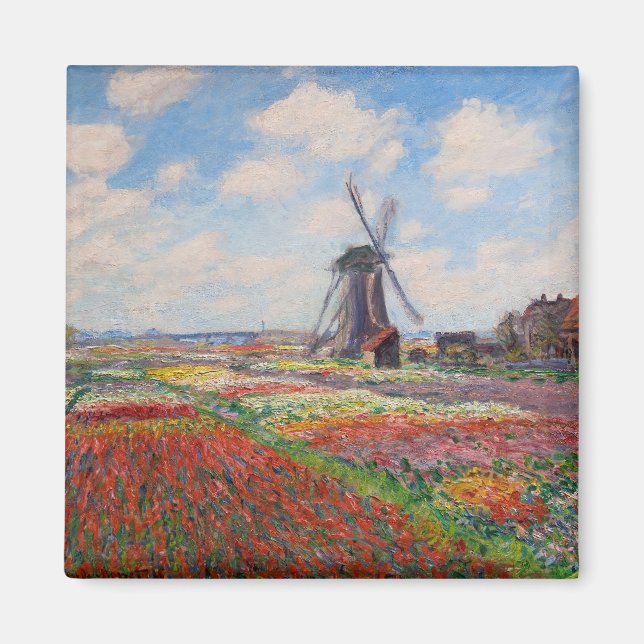 Claude Monet - Field of Tulips in Holland Magnet (Front)