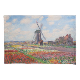Claude Monet - Field of Tulips in Holland Pillowcase