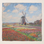 Claude Monet - Field of Tulips in Holland Scarf<br><div class="desc">Field of Tulips in Holland (Champs de tulipes en Hollande) - Claude Monet,  Oil on Canvas,  1886</div>