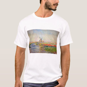 Claude Monet - Field of Tulips in Holland T-Shirt