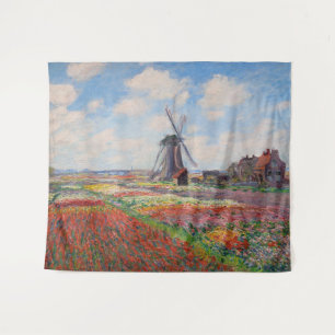 Claude Monet - Field of Tulips in Holland Tapestry