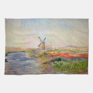 Claude Monet - Field of Tulips in Holland Tea Towel