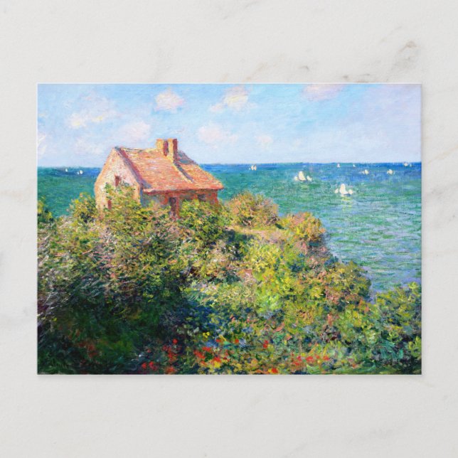 Claude Monet: Fishermans Cottage at Varengeville Postcard (Front)