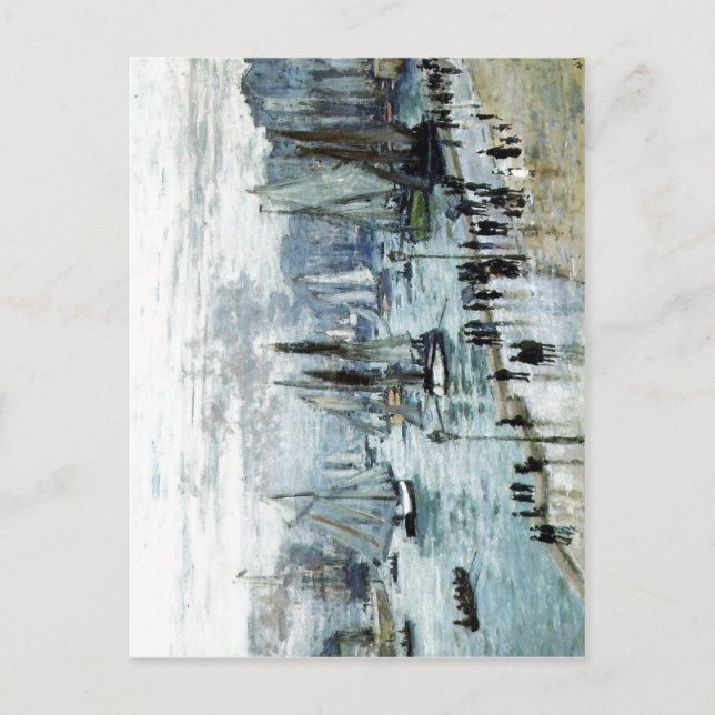 Claude Monet, Fishing Boats Leaving the Harbour, L Postcard (Front)