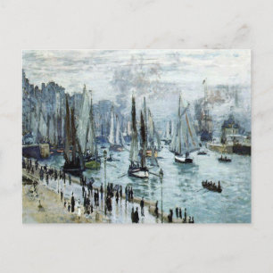 Claude Monet Fishing Boats Leaving the Harbour  Postcard